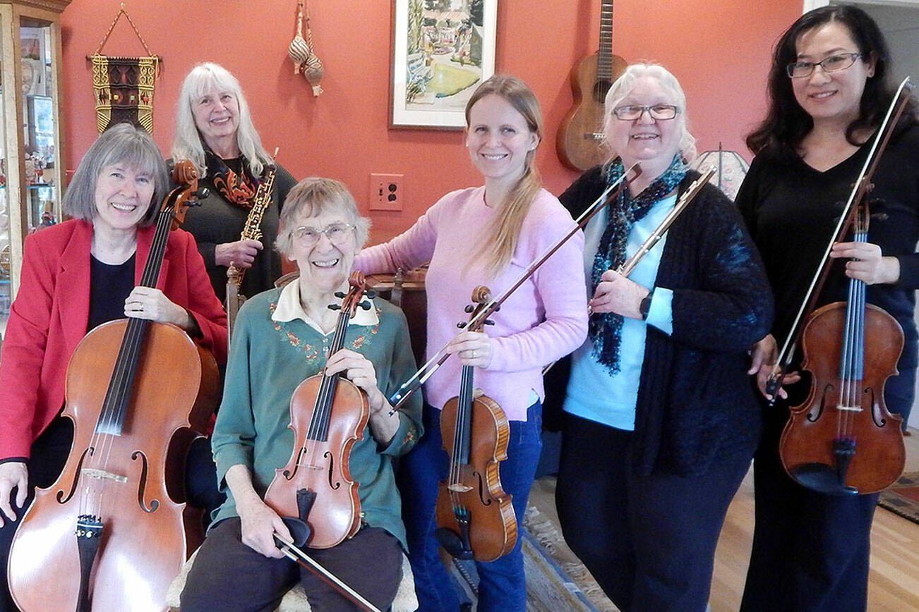 Members of the Port Townsend Symphony Orchestra Chamber Music Series include, from left to right, Pamela Roberts, Anne Krabill, Kristin Smith, Marina Rosenquist, Marie Meyers and Sung-Ling Hsu.