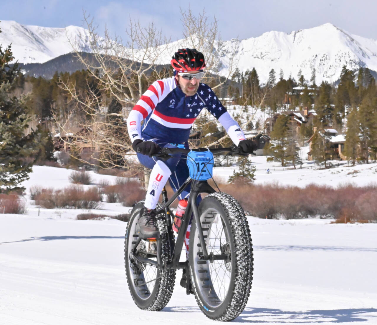Dave Lasorsa of Port Angeles competed in the winter triathlon championship in Breckenridge, Colo., on Feb. 23, finishing second in his age group in the duathlon and third in the triathlon. (Courtesy photo)