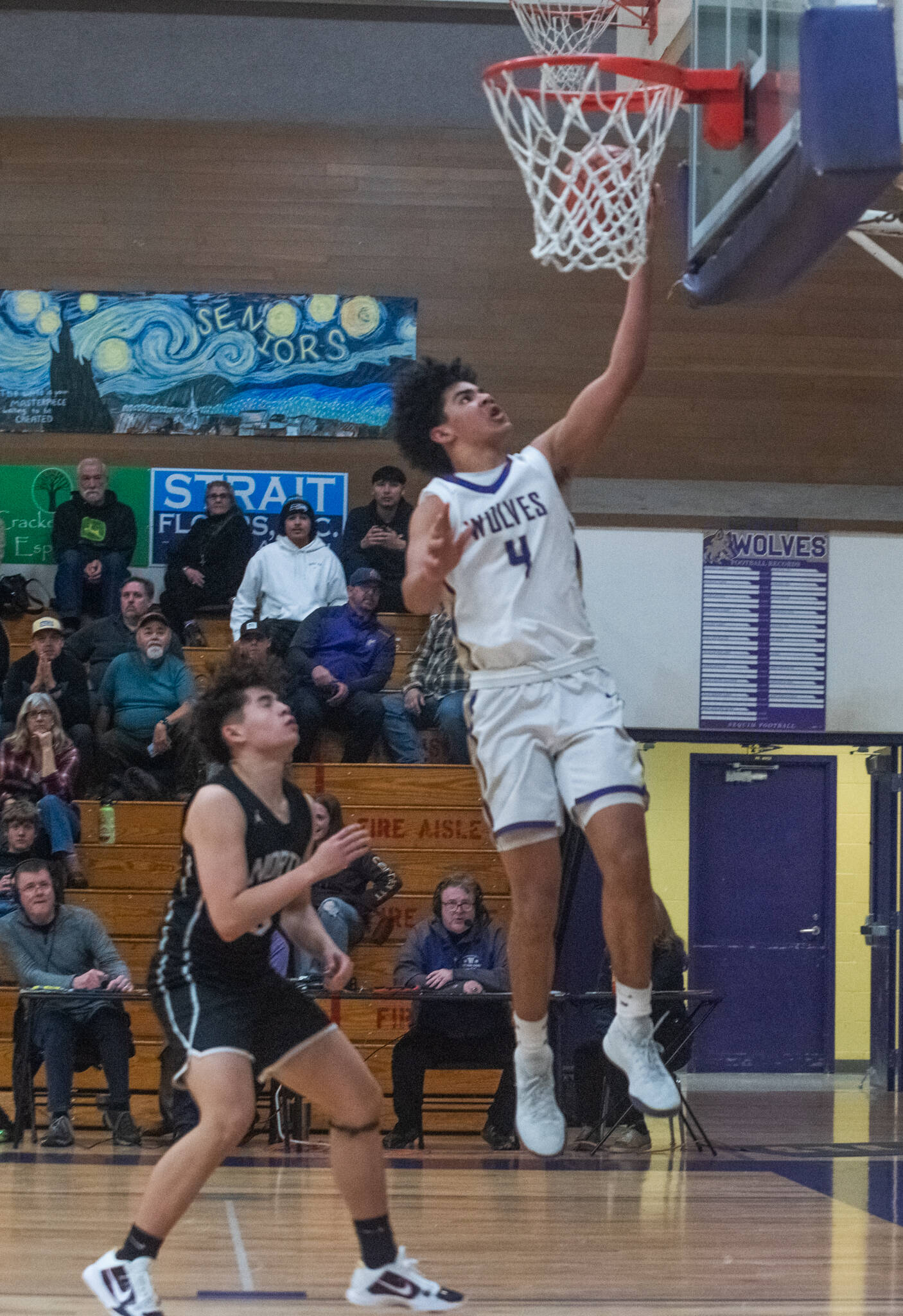 Emily Matthiessen/Olympic Peninsula News Group
Sequims Jericho Julmist rises for a layup during an early season win over North Kitsap. The sophomore has turned in a number of impressive performances this season.
