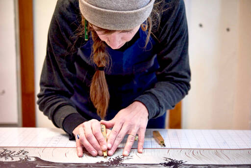 Chimacum-based printmaker Kelli MacConnell will give a free talk Sunday at Northwind Arts Jeanette Best Gallery, 701 Water St. in Port Townsend. (Dina Ávila)
