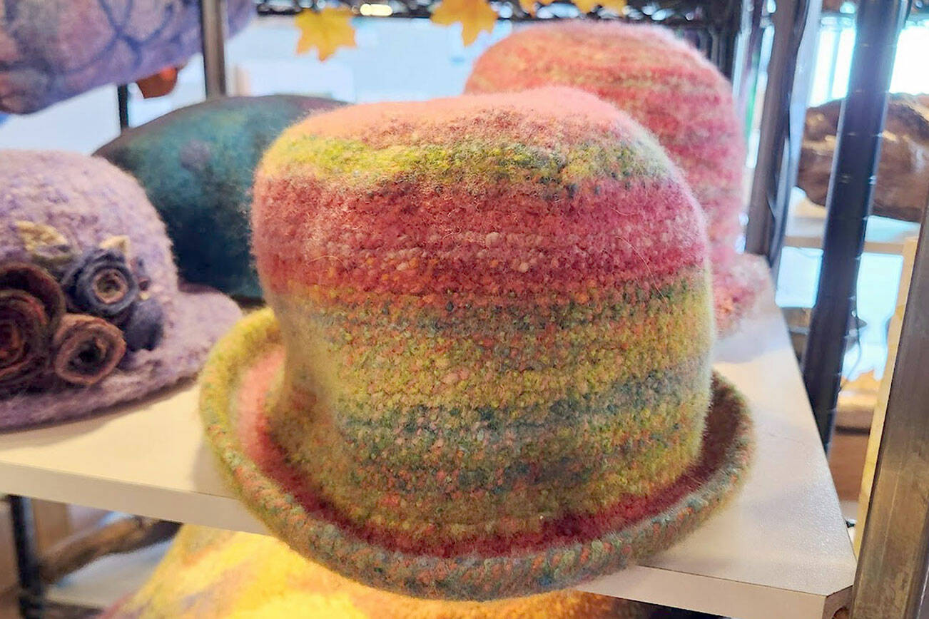 Lora Armstrong will display her wearable and decorative fiber art at Harbor Art Gallery during Port Angeles’ Second Saturday Art Walk this weekend and throughout October.