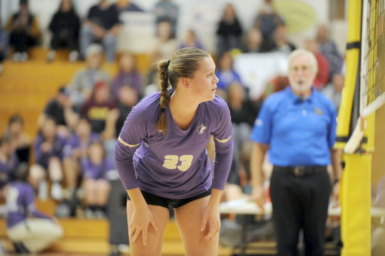 For the second straight year, Sequim setter Kenzi Berlund made the all-Olympic first team in volleyball. (Michael Dashiell/Olympic Peninsula News Group)