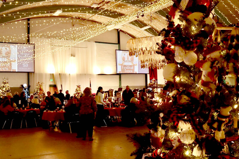 The Festival of Trees event raised a record $181,000 through the Olympic Medical Center Foundation during Thanksgiving weekend events. (Dave Logan/for Peninsula Daily News)