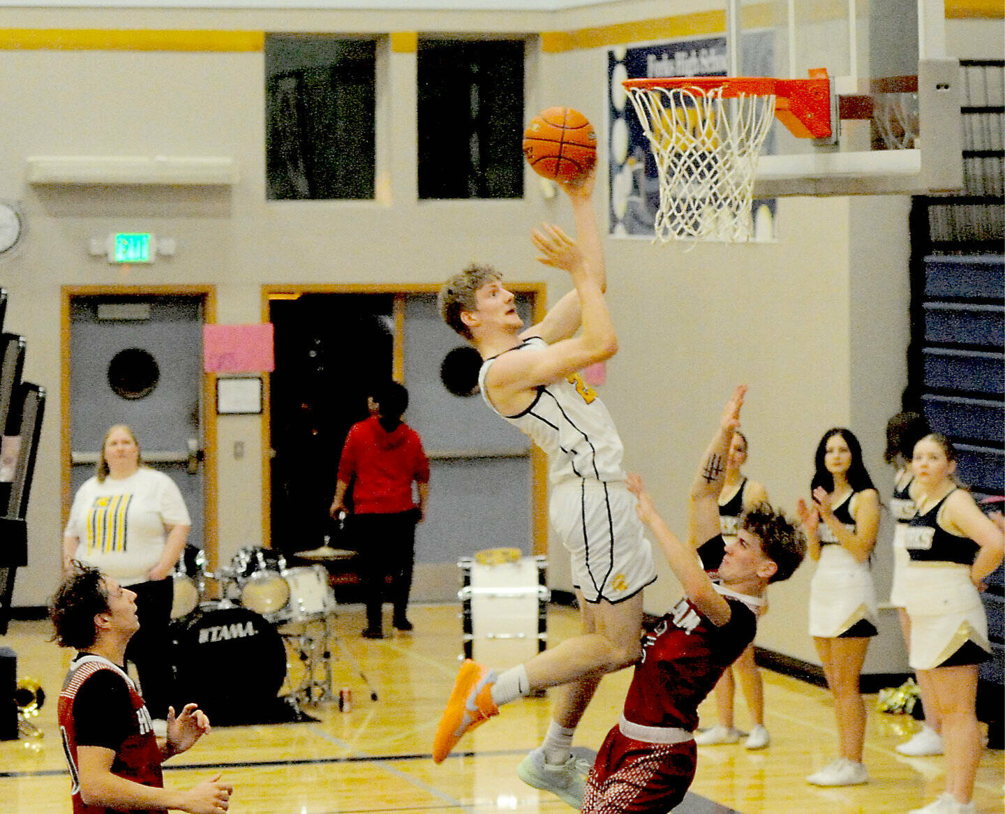 Forks' Ty Rowley scored 36 points and pulled down 18 rebounds in a 70-59 win over Hoquiam on Monday in Forks. (Lonnie Archibald/for Peninsula Daily News)