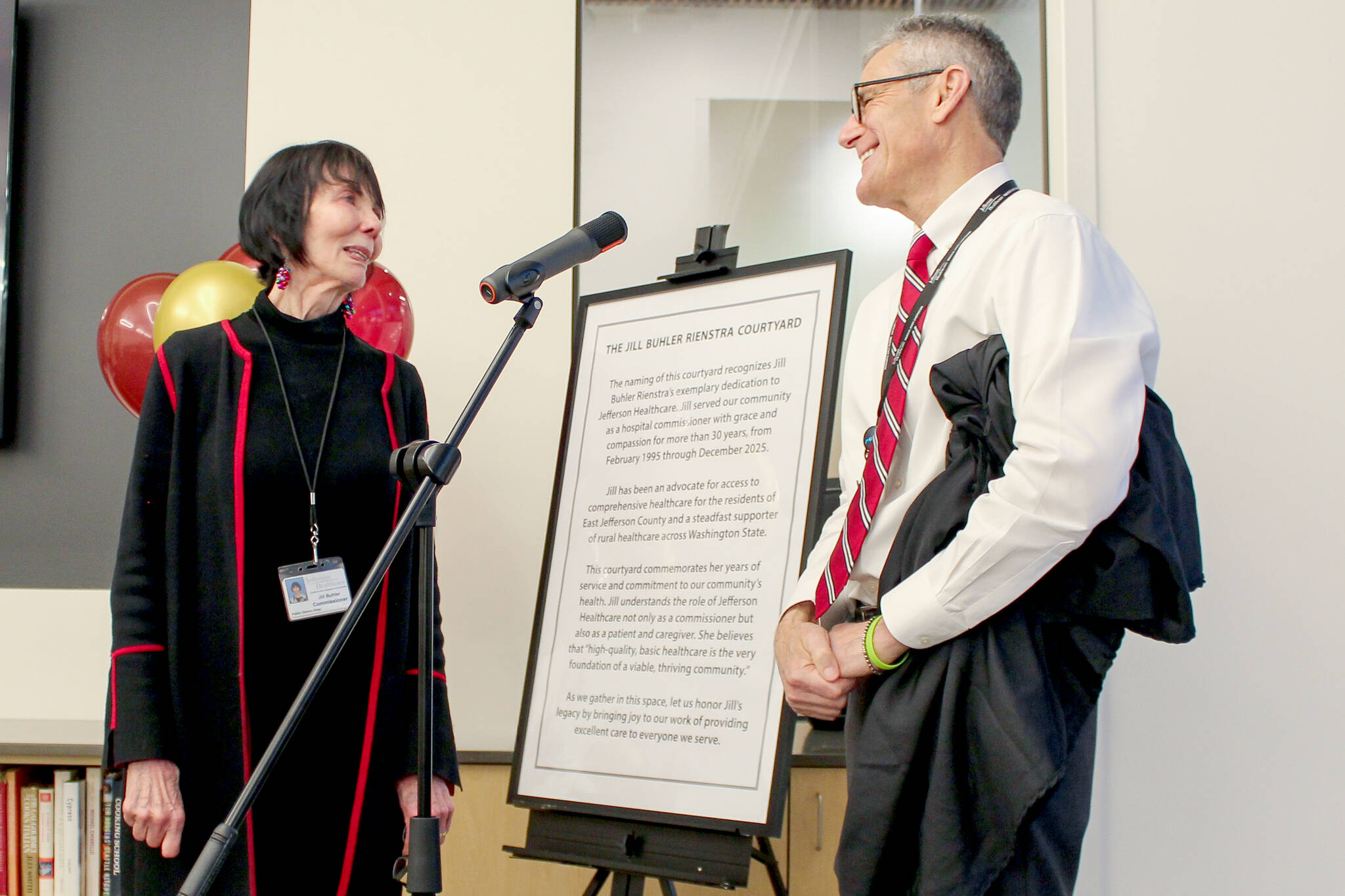 Thirty-year hospital commissioner retires