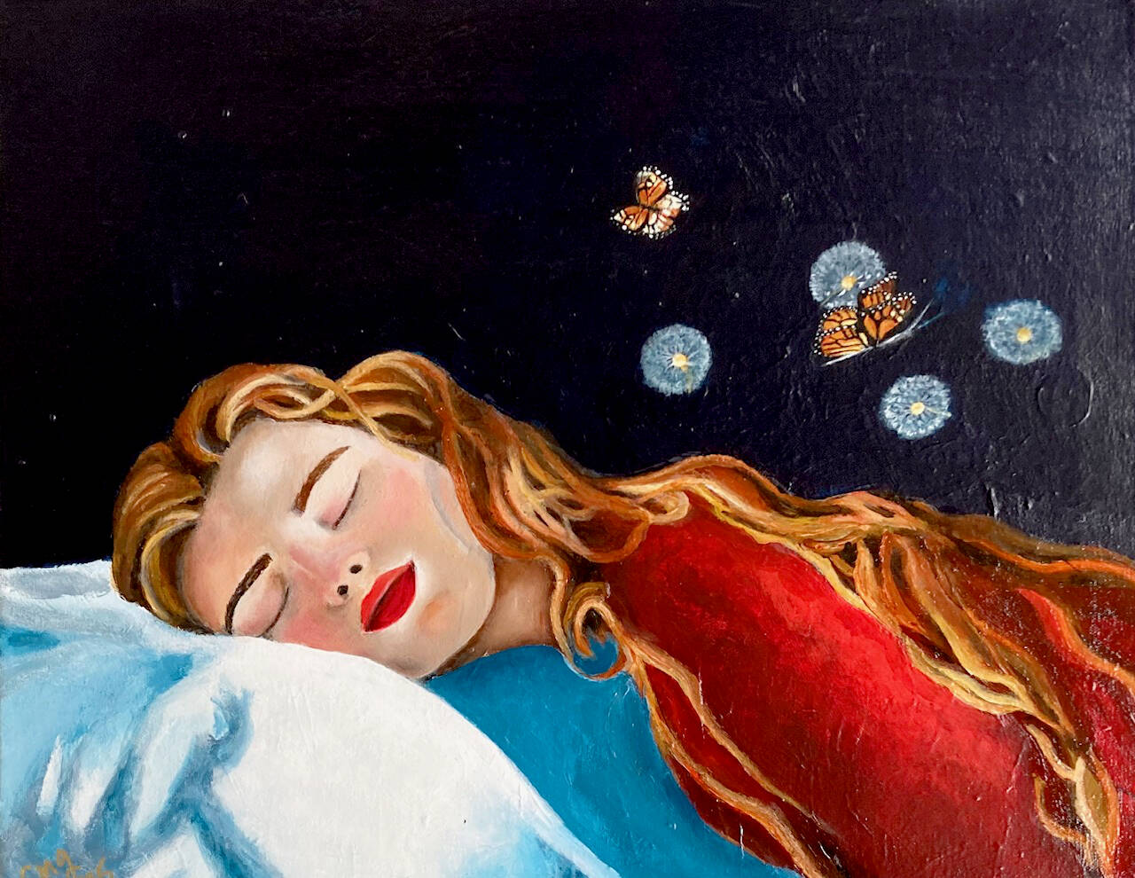 Ethereality by Caroline Gilmore will be on display at the Port Ludlow Art Leagues gallery during January.