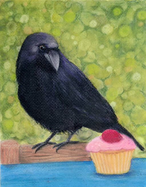 Peckish by Shirley Bomgaars will be part of the Sweet Somethings exhibit on display throughout February at the Port Ludlow Art Leagues gallery.