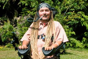 Agnew quadriplegic to take long ride in wheelchair to illustrate need for accessible trails