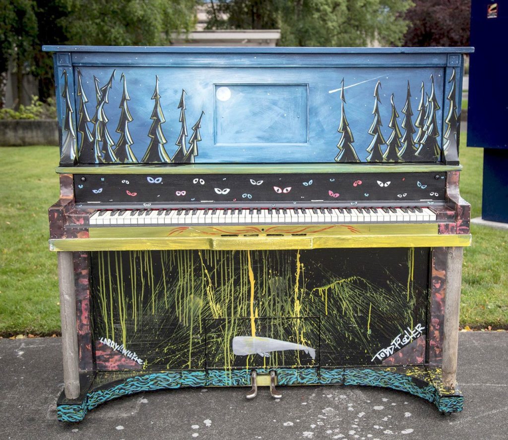 A Keying Around piano at Sequim Civic Center. (Natalie Andrzejeski)