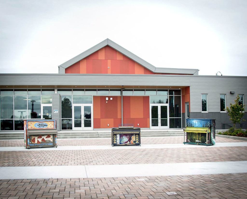 Three Keying Around pianos at Sequim Civic Center. (Natalie Andrzejeski)