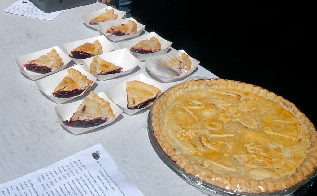 Blackberry pie will be a featured attraction for this weekend&rsquo;s Joyce Daze Wild Blackberry Festival in Joyce. (Keith Thorpe/Peninsula Daily News)