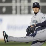 The Associated Press                                Seattle pitcher Hisashi Iwakuma works against the Oakland Athletics earlier this month in Oakland.