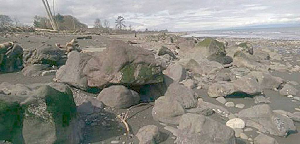The beach lake restoration site before restoration. (Jamie Michel/Coastal Watershed Institute)
