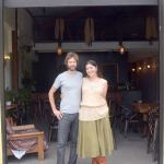 Robert Horner and Piper Corbett, co-owners of Propolis Brewing, stand in the open doorway of their taproom in Port Townsend. Propolis Brewing was featured in Sunset magazine&rsquo;s September issue as a great place to grab a drink this fall. (Cydney McFarland/Peninsula Daily News)