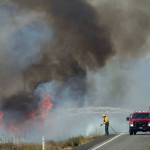 Wildfire crosses county line, burns toward Hanford nuclear reservation