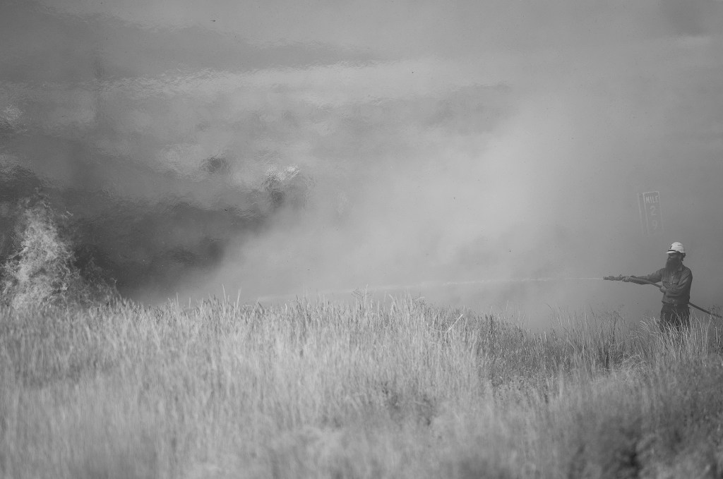 Wildfire crosses county line, burns toward Hanford nuclear reservation
