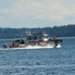 East Jefferson Fire-Rescue responded after a man fell overboard in Port Townsend Bay on Monday afternoon. (Jesse Major/Peninsula Daily News)