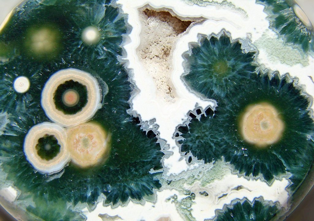 The 2016 Rock, Gem and Jewelry Show will take place Saturday and Sunday in Port Angeles. Featured rocks will include orbicular jasper, such as that seen here from Madagascar. (Wikimedia Commons)