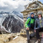 Dave Hahn                                Port Townsend native Leif Whittaker, left, and his father Jim Whittaker on the trail to Mount Everest Base Camp in 2012.