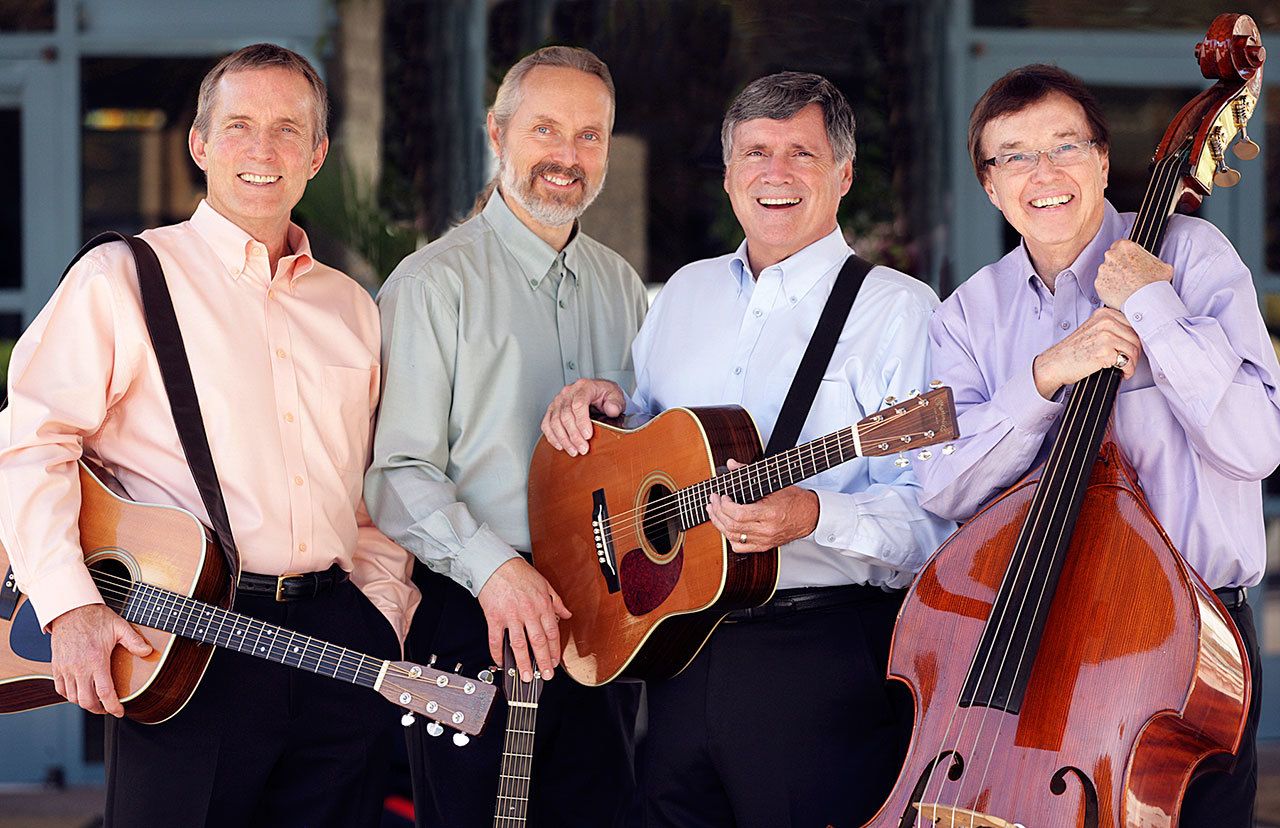 The Brothers Four, seen here in their current lineup, will perform Saturday evening at Fort Worden&rsquo;s McCurdy Pavilion, 200 Battery Way. &mdash; The Brothers Four.