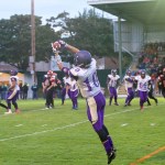 Steve Mullensky/for Peninsula Daily News Sequim&rsquo;s Payton Glasser pulls in a pass during a game against Port Townsend last week at Memorial Field in Port Townsend.