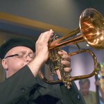 Jazz flugelhornist Dmitri Matheny, seen here, and the David Jones Quartet will perform at 7 p.m. Saturday at the Maier Performance Hall at Peninsula College, 1502 E. Lauridsen Blvd. &mdash; Henri Hirschfeld