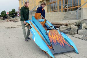 Homemade boat sinks after clipping Port Townsend pier