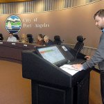 The Port Angeles Lodging Tax Advisory Committee heard a presentation Thursday by Ben Braudrick, a Department of Community and Economic Development assistant planner, before recommending City Council approval of $883,630 in lodging-tax-funded projects in 2017. (Keith Thorpe/Peninsula Daily News)