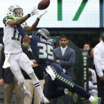 New York Jets wide receiver Robby Anderson (11) catches a pass in front of Seattle Seahawks&rsquo; DeShawn Shead (35) during the second half of an NFL football game, Sunday, Oct. 2, 2016, in East Rutherford, N.J. (AP Photo/Kathy Willens)