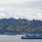 A Washington state ferry sails on Elliott Bay near West Seattle earlier this month. Officials have announced that a new federal task force has been formed to identify restoration priorities for Puget Sound, one of the nation&rsquo;s largest estuaries. (Ted S. Warren/The Associated Press)