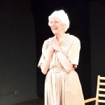 Carol Swarbrick Dries of Sequim takes her bow in New York City after performing her one-woman show, &ldquo;Lillian Carter: More than a President&rsquo;s Mother,&rdquo; on Saturday night. (Diane Urbani de la Paz/for Peninsula Daily News)