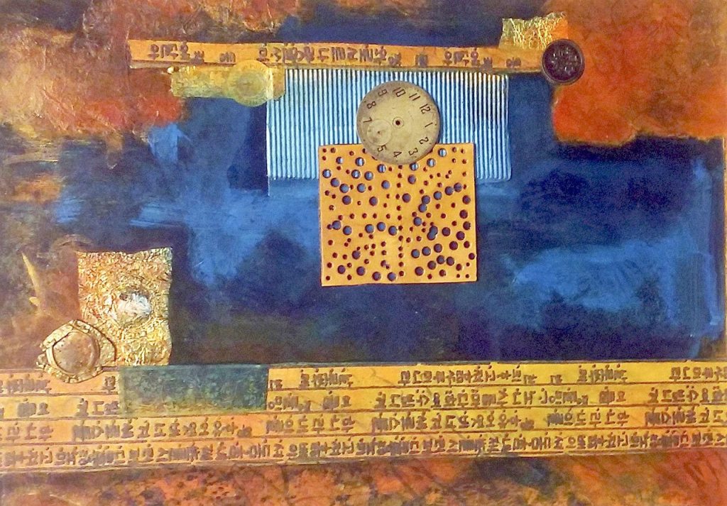 This piece by Karin Anderson, titled &ldquo;Time Passages,&rdquo; during Art Walk will be on display at Blue Whole Gallery, 129 W. Washington St. &mdash; Karin Anderson.