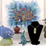 These art pieces by various artists during Art Walk will be on display at Blue Whole Gallery, 129 W. Washington St. &mdash; Blue Whole Gallery.