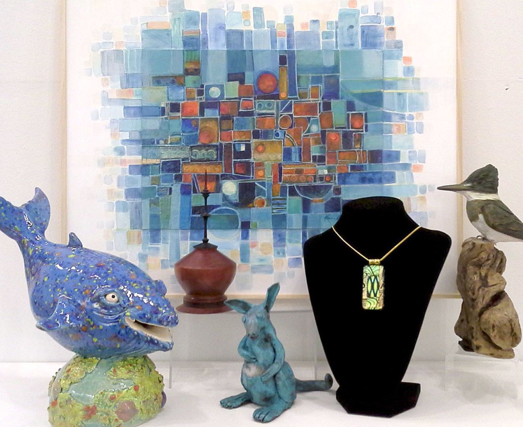 These art pieces by various artists during Art Walk will be on display at Blue Whole Gallery, 129 W. Washington St. &mdash; Blue Whole Gallery.