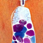 During Gallery Walk, this recycled glass pendant by Nancy Rody will be on display at Gallery 9, 1012 Water St. &mdash; Nancy Rody.