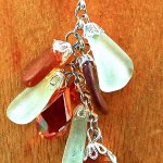 During Gallery Walk, this recycled glass pendant by Nancy Rody will be on display at Gallery 9, 1012 Water St. &mdash; Nancy Rody.