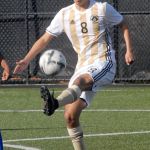 Keith Thorpe/Peninsula Daily News Peninsula&rsquo;s Jared Ortiz maneuvers the ball during a match last Saturday against Edmonds in Port Angeles.
