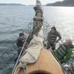 Students from Port Townsend High School spent a night sailing on the Adventuress out of Port Townsend on a field trip as part of the district&rsquo;s Maritime Discovery Initiative. (Kelley Watson/Port Townsend High School)