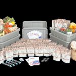 A one-year supply of 25-year shelf life food.