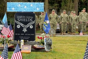 ‘He died for love’: Medal of Honor recipient honored at his grave