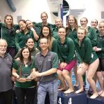 Port Angeles High School photo                                The Port Angeles Swim Team celebrates its second-place finish at the State 2A Swim and Dive Championships at the King County Aquatic Center in Federal Way.