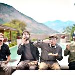 Locust Street Taxi consists of trombonist Nathan Geyer, from left, bassist James Porter, drummer Sam Stockard and guitarist Franco Bertucci. (Locust Street Taxi)