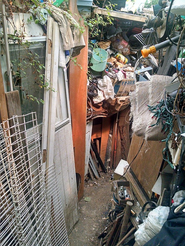 This photo was taken in one of the four homes cleaned up by volunteers since March. (Clallam County Hoarding Task Force)