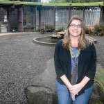 Jessica Elliott, shown Tuesday, has been hired to be the executive director of the Port Angeles Fine Arts Center. (Keith Thorpe/Peninsula Daily News)