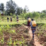 Without means to collect and safely store rainwater, it is lost. Every morning before sunrise, women and children walk for 6 miles to the nearest river to fetch water.