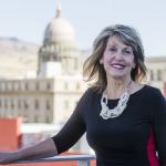 Melinda Smyser, one of Idaho&rsquo;s four presidential electors, poses for a portrait in Boise, Idaho, last Thursday. Smyser, one of Idaho&rsquo;s four Republican electors, said they have been flooded with emails, telephone calls and Facebook messages from strangers urging them to reconsider their vote. &ldquo;It&rsquo;s just not going to work.&rdquo; (Otto Kitsinger/The Associated Press)