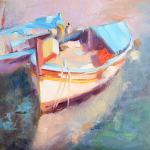 This painting by Sandra Offutt, titled &ldquo;Boats Afloat,&rdquo; will be on display Saturday during a reception for the artist at the Northwind Arts Center, 701 Water St. (Sandra Offutt)