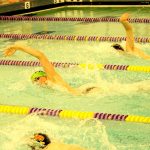 Patty Reifenstahl                                Port Angeles&rsquo; Tristin Butler (center) qualifies for state with a time of 5:03.81 in the 500 freestyle in a meet against Kingston.                                Patty Reifenstahl Port Angeles&rsquo; Tristin Butler (center) qualifies for state with a time of 5:03.81 in the 500 freestyle in a meet against Kingston.