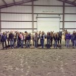 This year&rsquo;s Sequim High School equestrian team members are Faith Haggie, Grace Niemeyer, Emelie Fürste, Amy Tucker, Christina Williams, Miranda Williams, Yana Hoesel, Amanda Murphy, Sydney Balkan, Abi Payseno, Madi Murphy and Lilly Thomas. The girls are show at a training session at Freedom Farm in Port Angeles. (Katie Solomon-Newton)