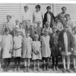 Shine School students in 1925. Teacher Josephine Yarr is second from the left in the back row. (Jefferson County Historical Society)